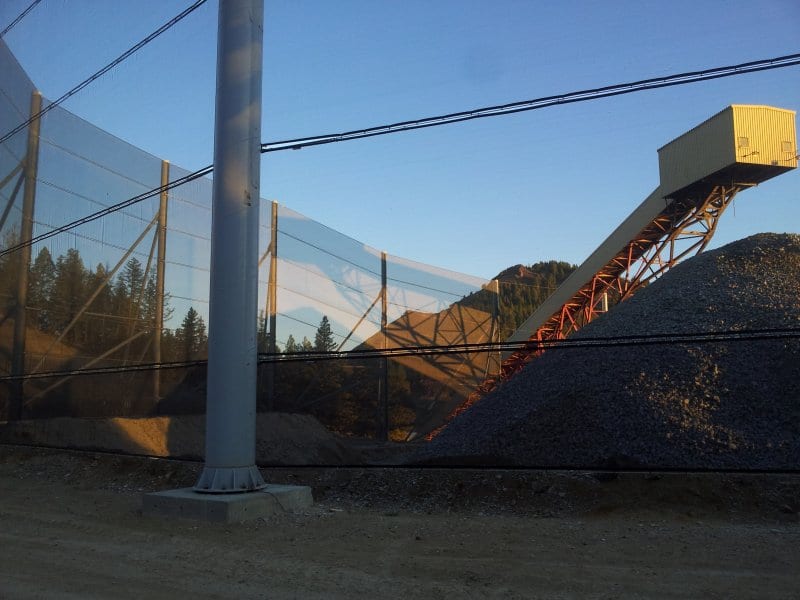 Dust control for mining - 0m (100ft) x 350m (1150ft)