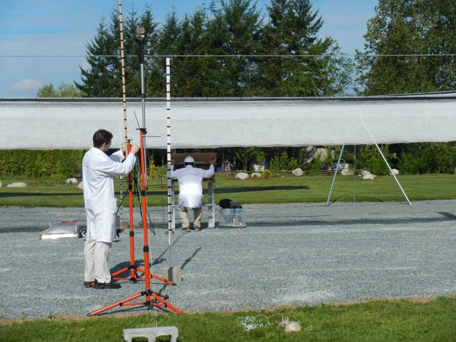 testing hail canopy weathersolve structures