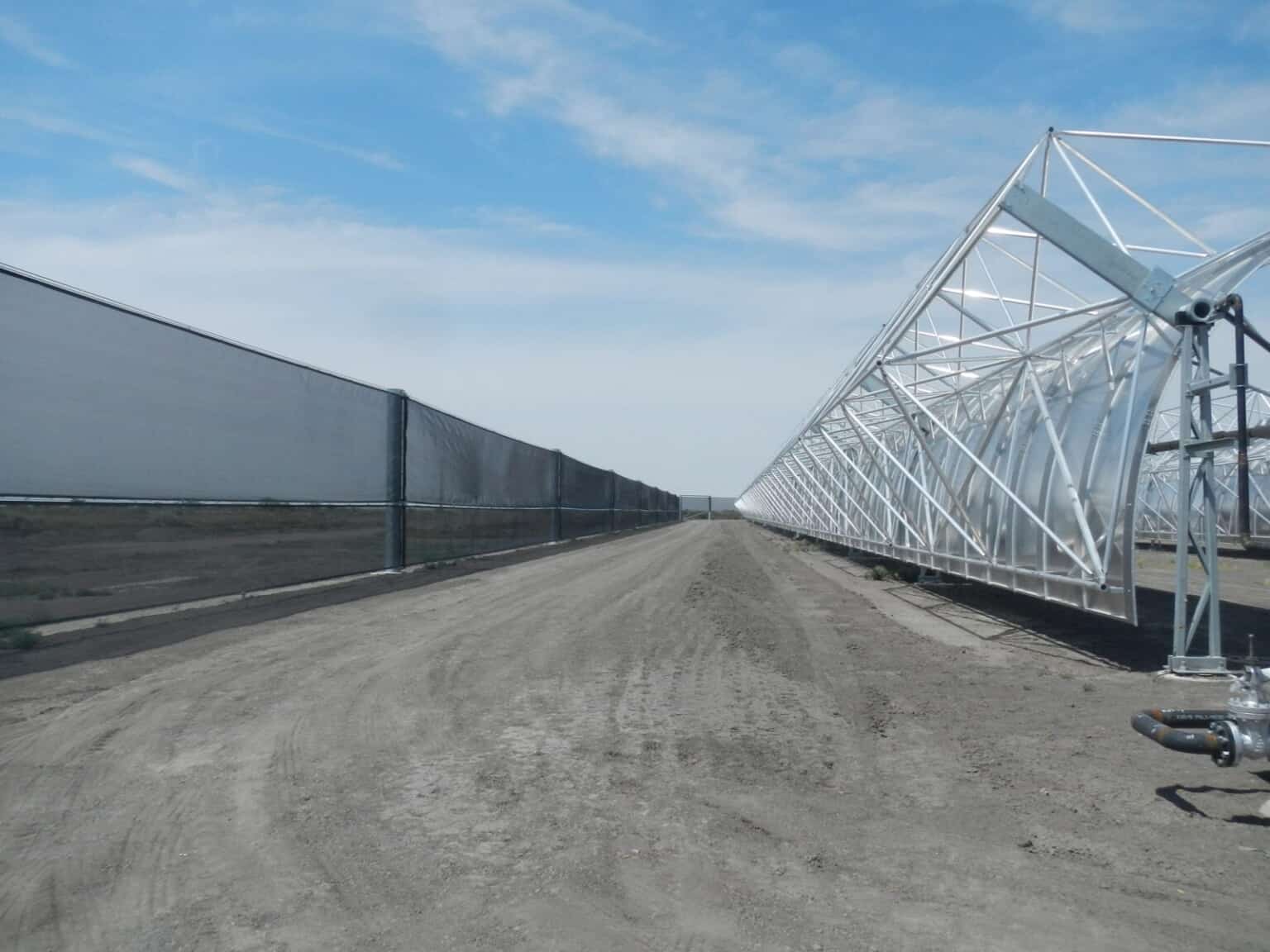 Wind Protection for Solar Field - WeatherSolve Structures