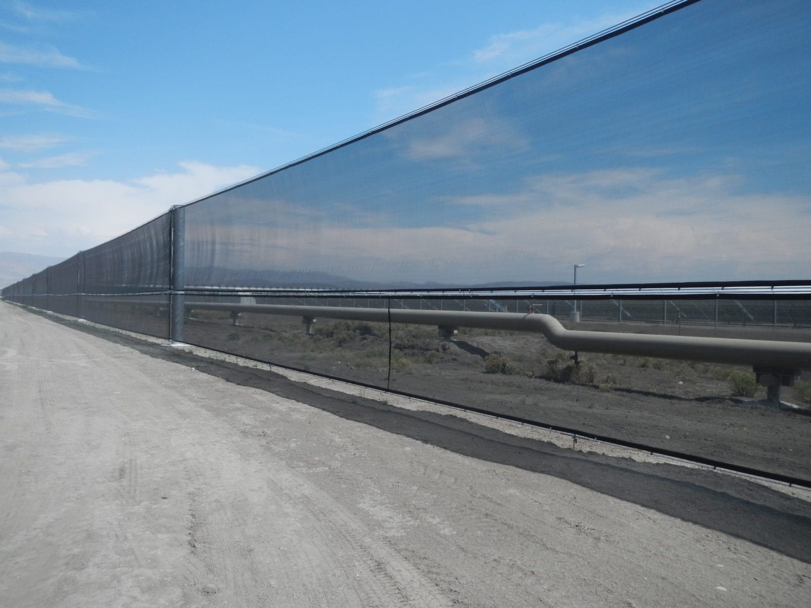 dust control solar field