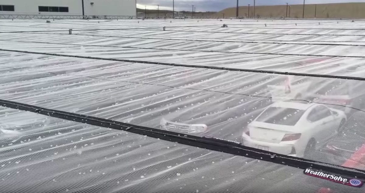 Hail coverage for car dealer lot