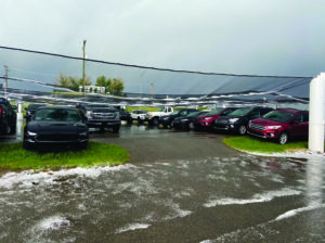 Large hail stones Alberta